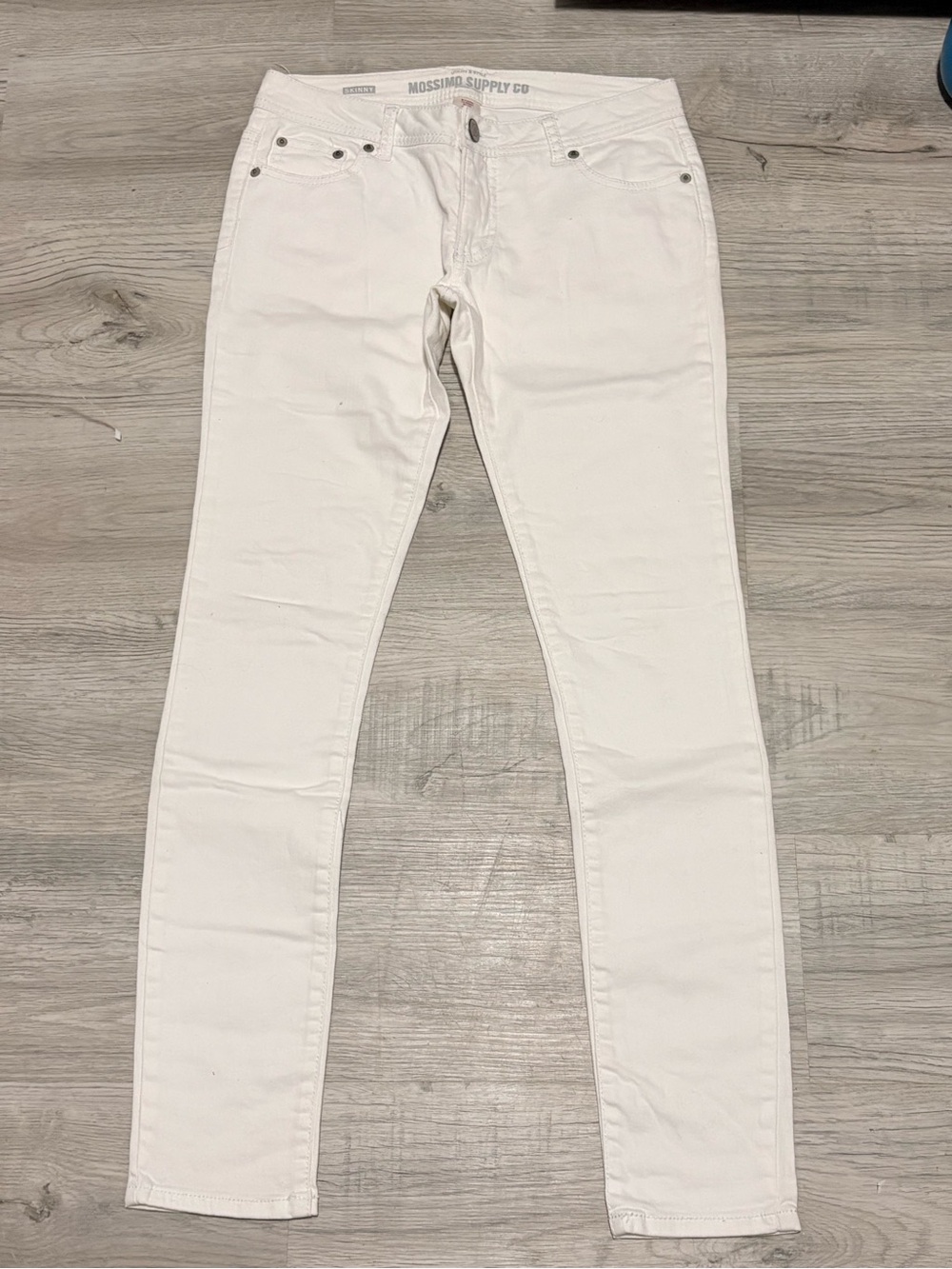 Mossimo Supply Co. Women's White Skinny Jeans - Clean Slim Fit